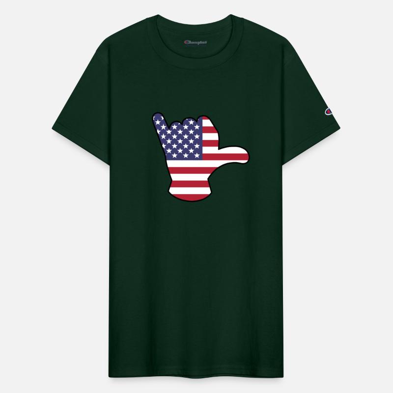 USA flag Shaka