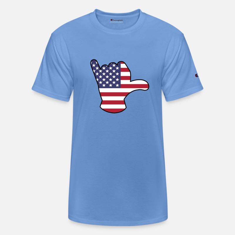 USA flag Shaka