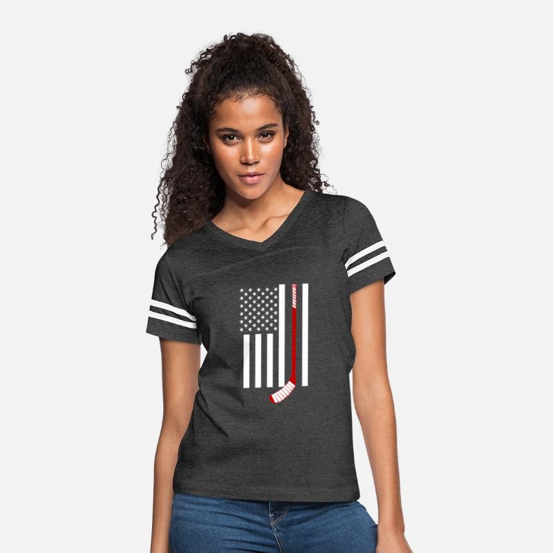 USA Flag With Hockey