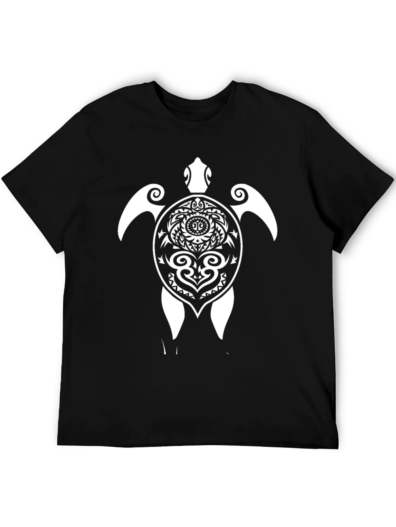 Tribal Turtle Graphic Tee - Black