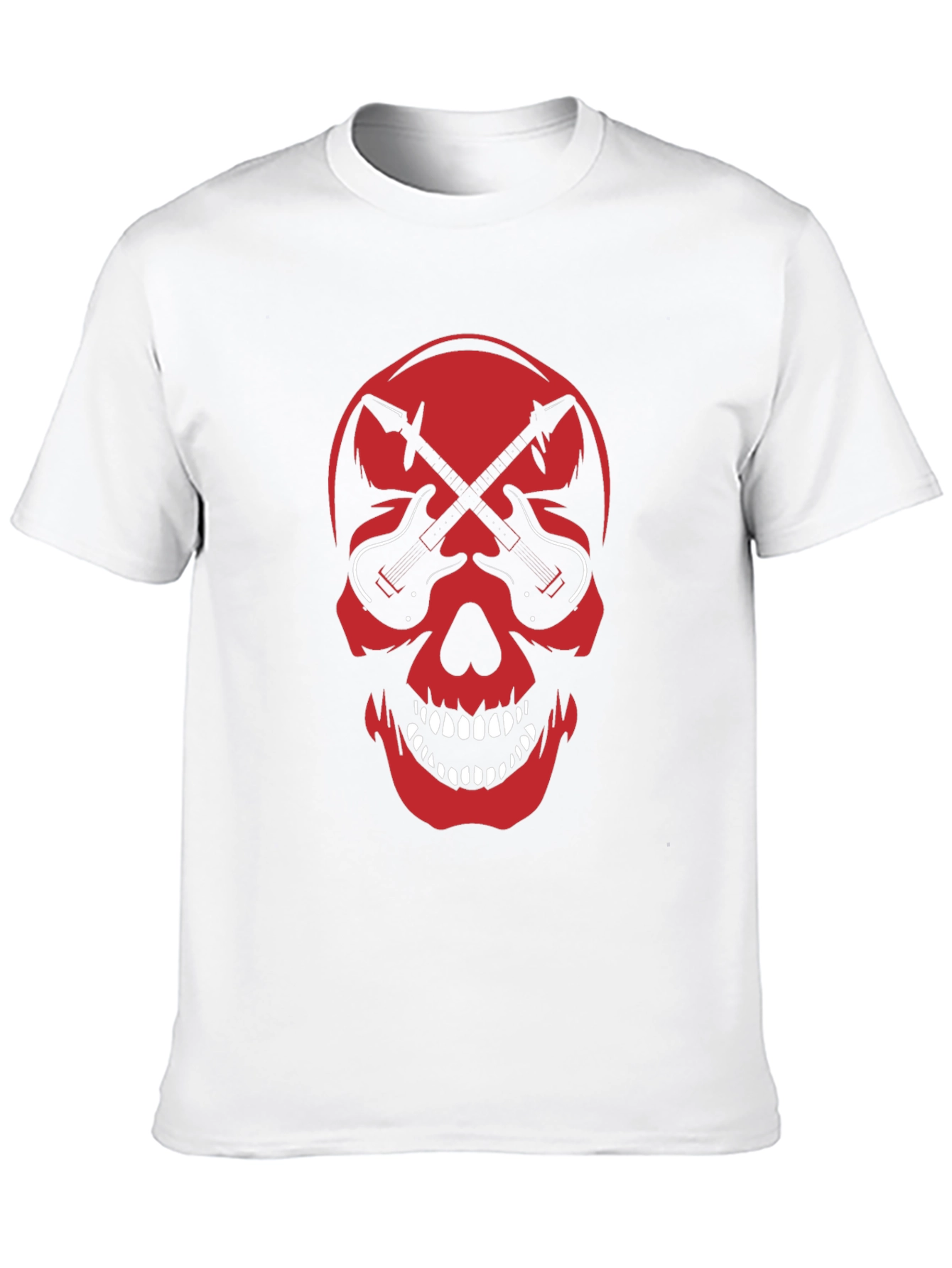 Skull & Guitar Graphic Tee - Rock Inspired T-Shirt