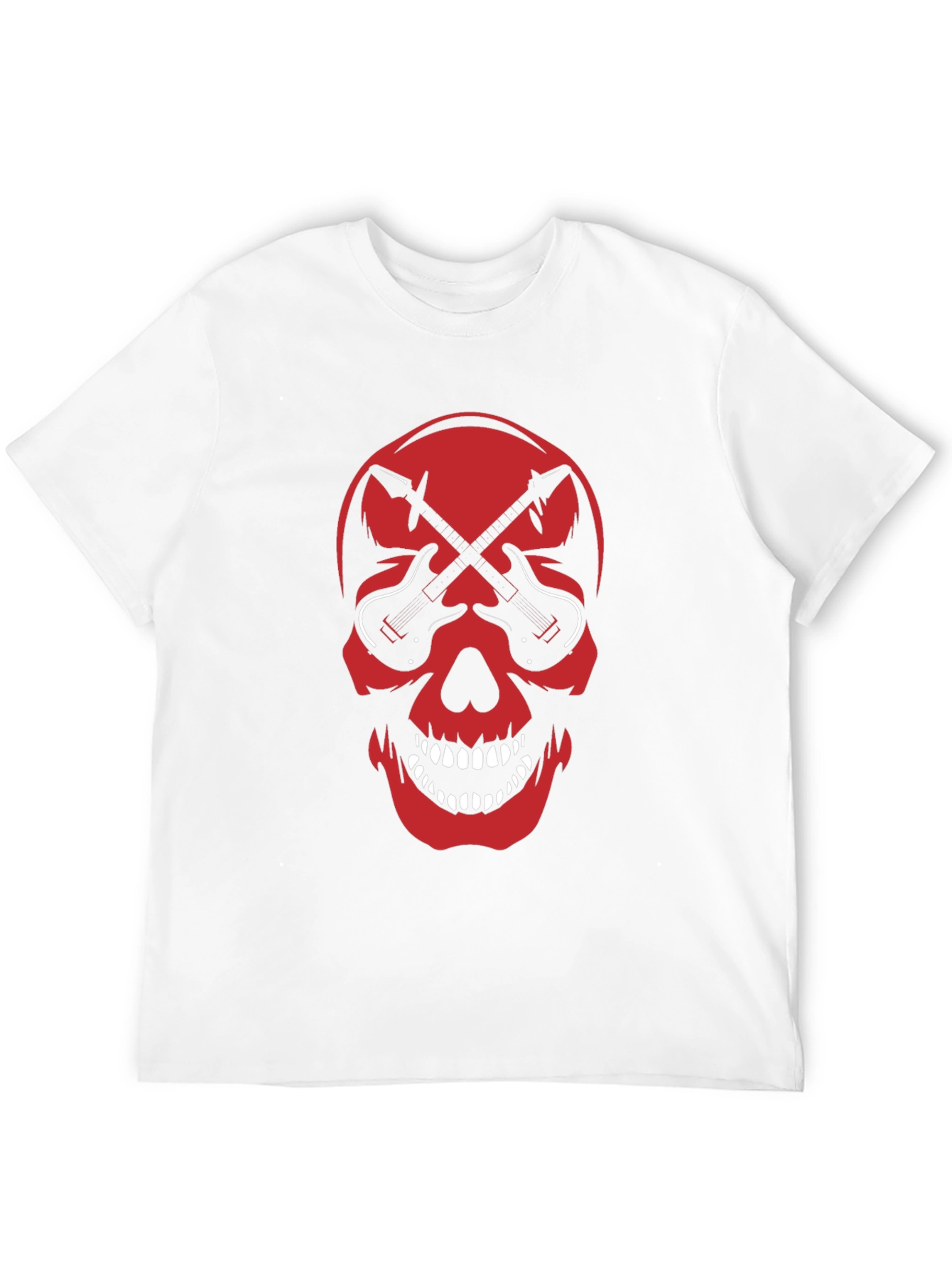 Skull & Guitar Graphic Tee - Rock Inspired T-Shirt