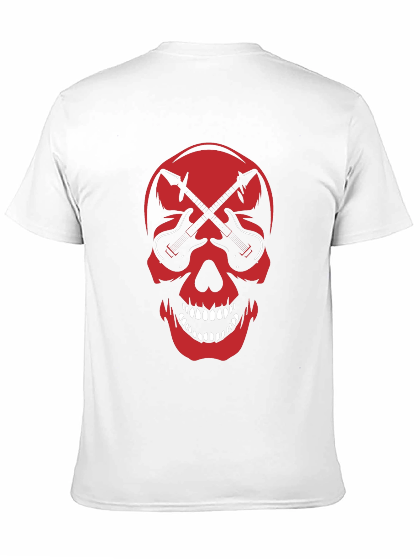 Skull & Guitar Graphic Tee - Rock Inspired T-Shirt