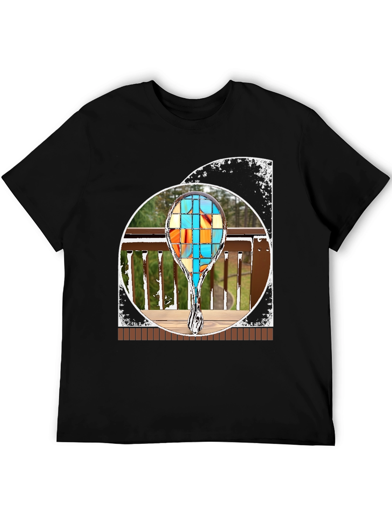 Abstract T-Shirt with Geometric Design