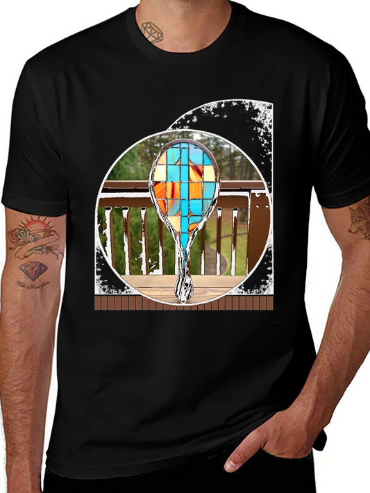 Abstract T-Shirt with Geometric Design
