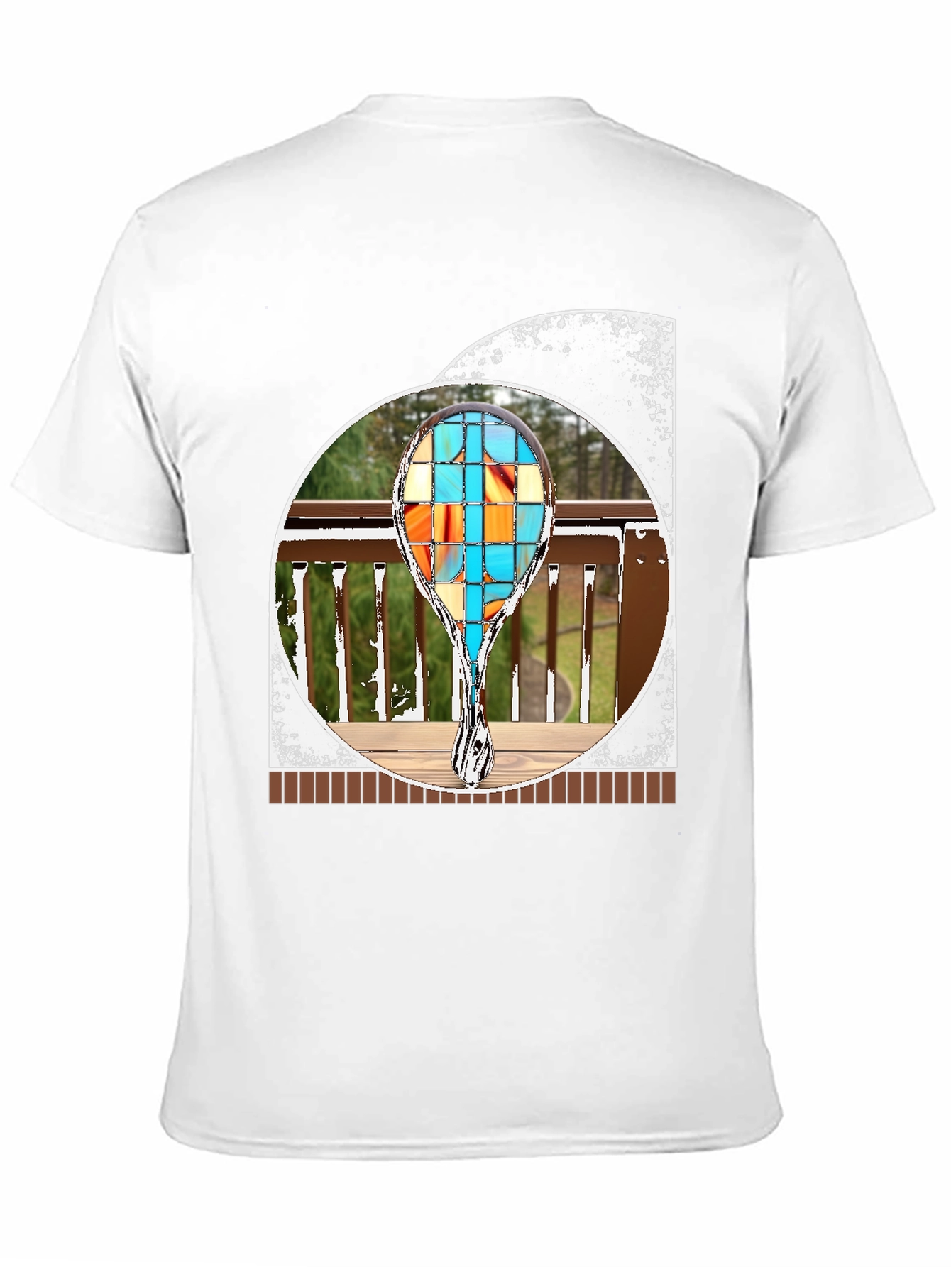 Abstract T-Shirt with Geometric Design
