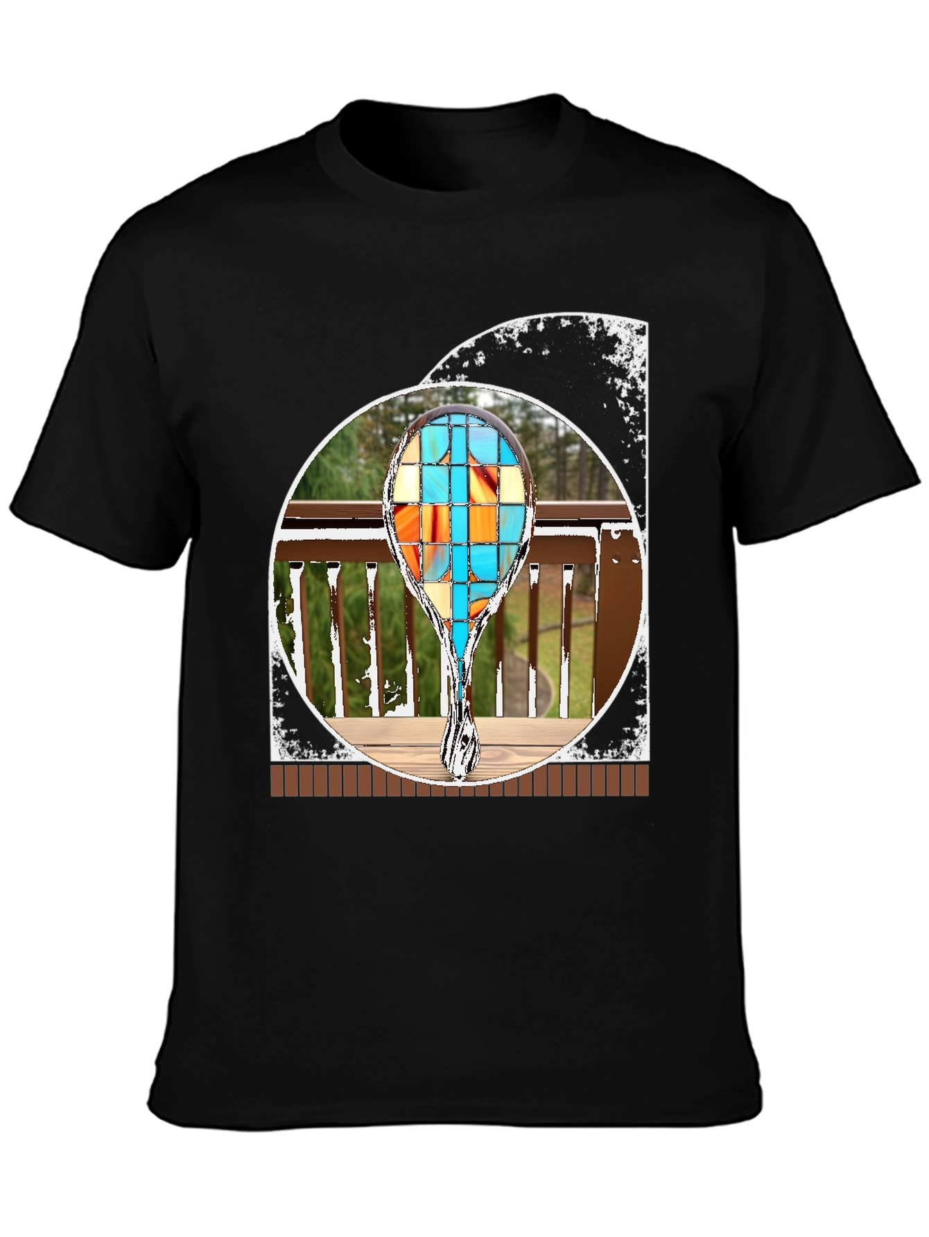 Abstract T-Shirt with Geometric Design