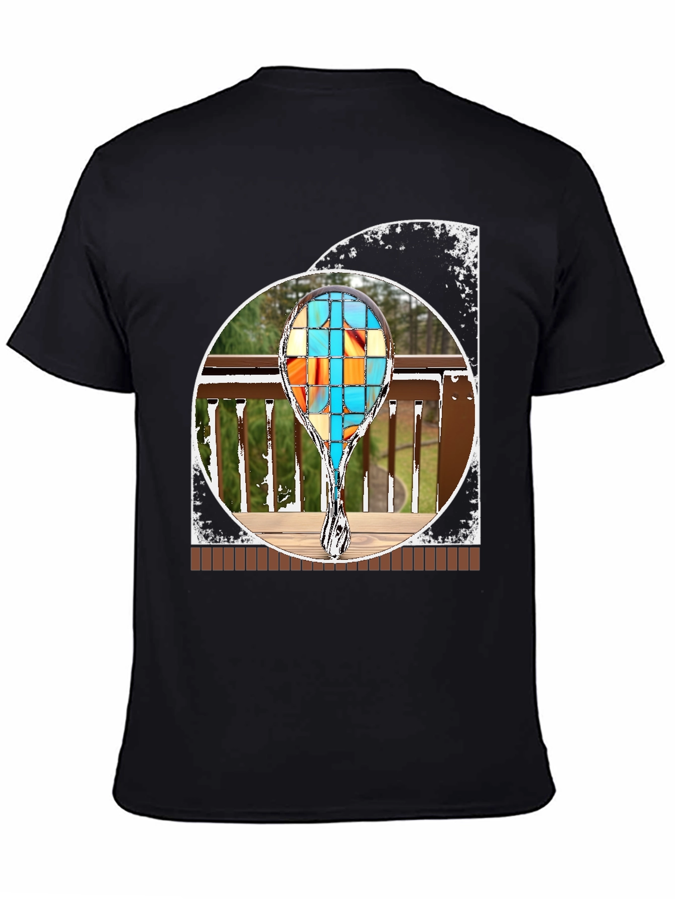 Abstract T-Shirt with Geometric Design
