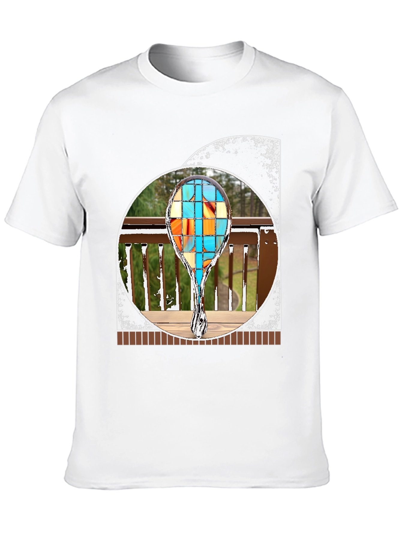 Abstract T-Shirt with Geometric Design