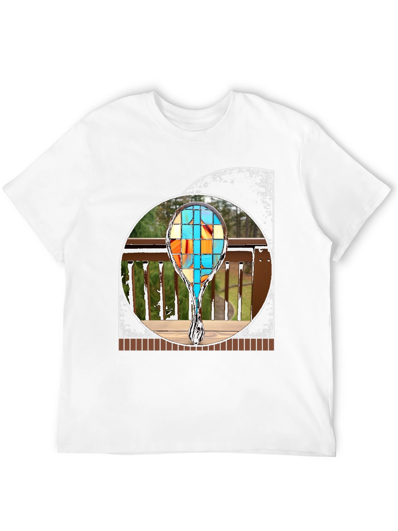 Abstract T-Shirt with Geometric Design