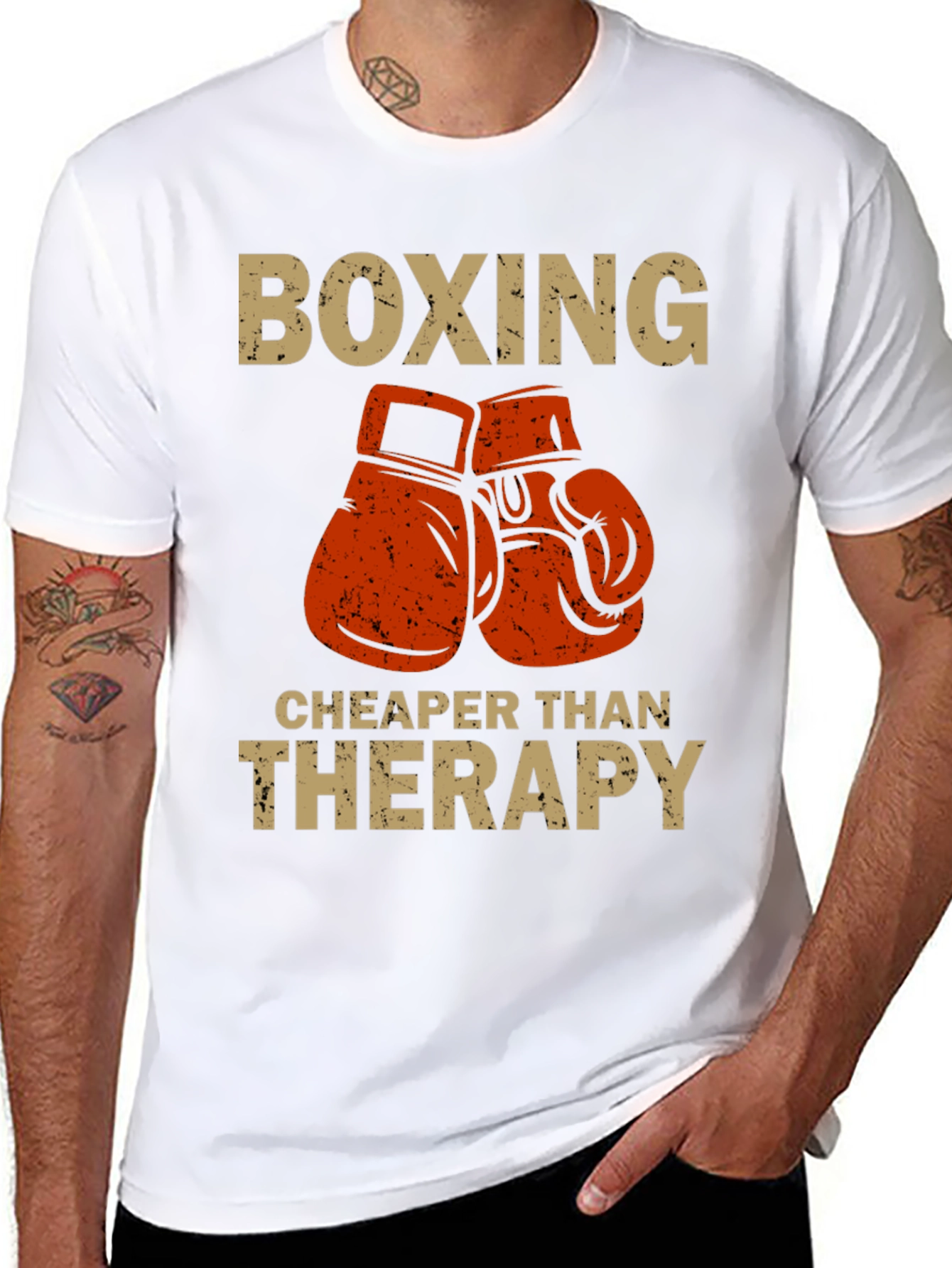 Boxing Cheaper Than Therapy T-Shirt
