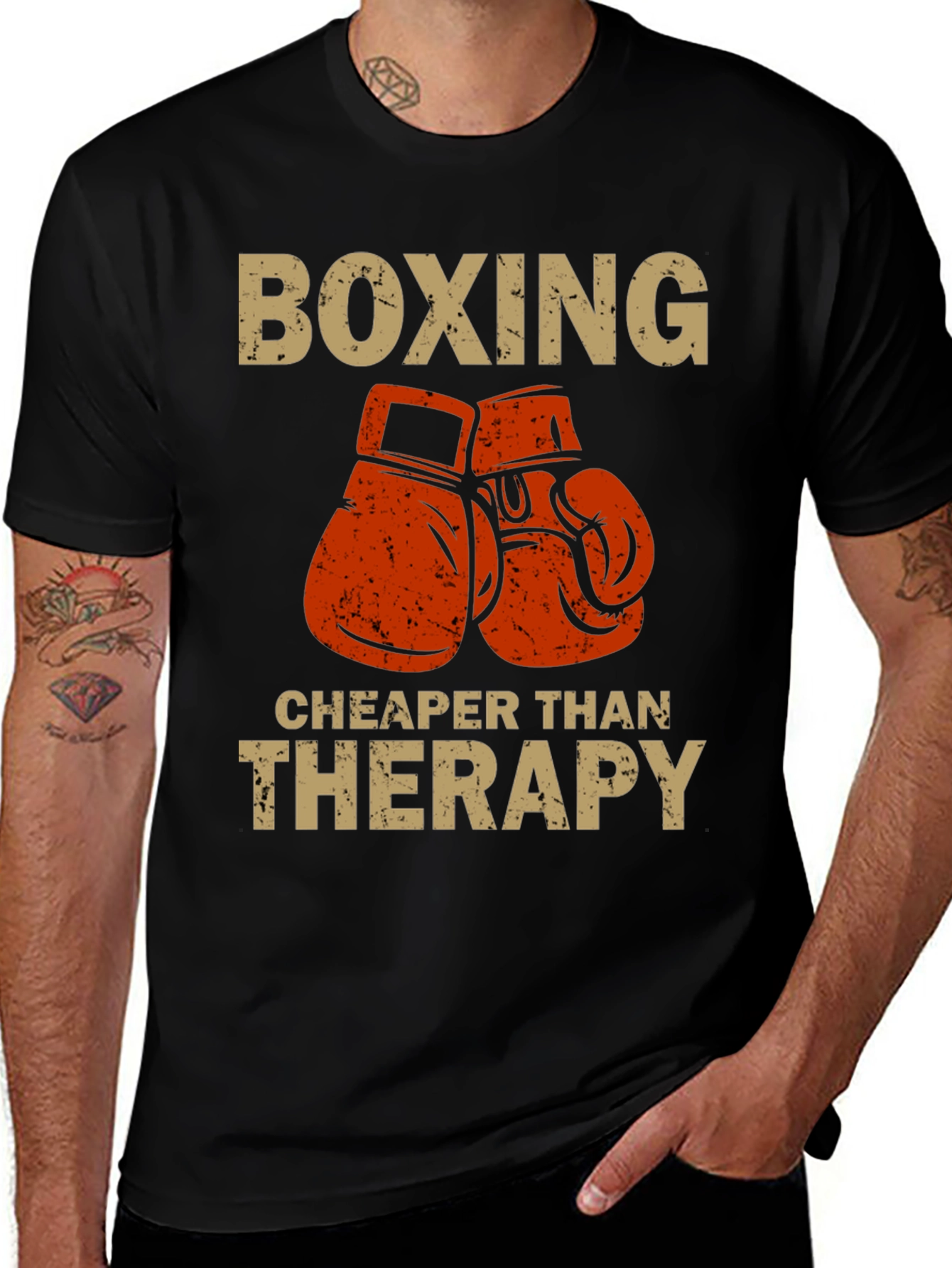 Boxing Cheaper Than Therapy T-Shirt
