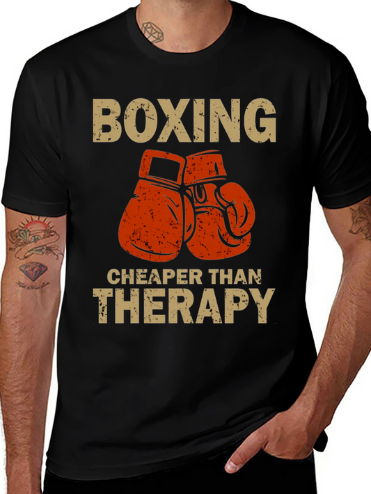 Boxing Cheaper Than Therapy T-Shirt