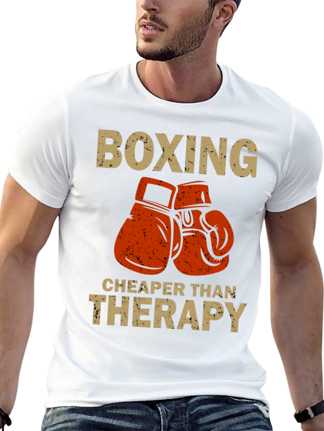 Boxing Cheaper Than Therapy T-Shirt