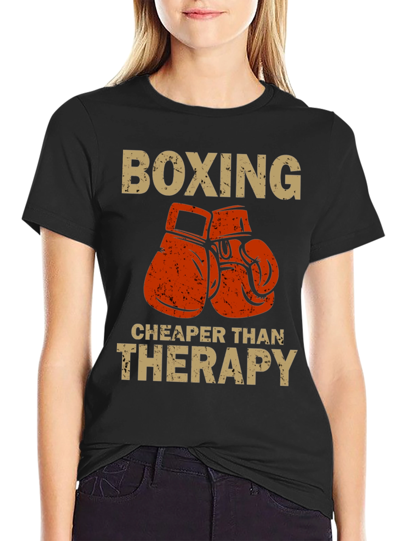 Boxing Cheaper Than Therapy T-Shirt