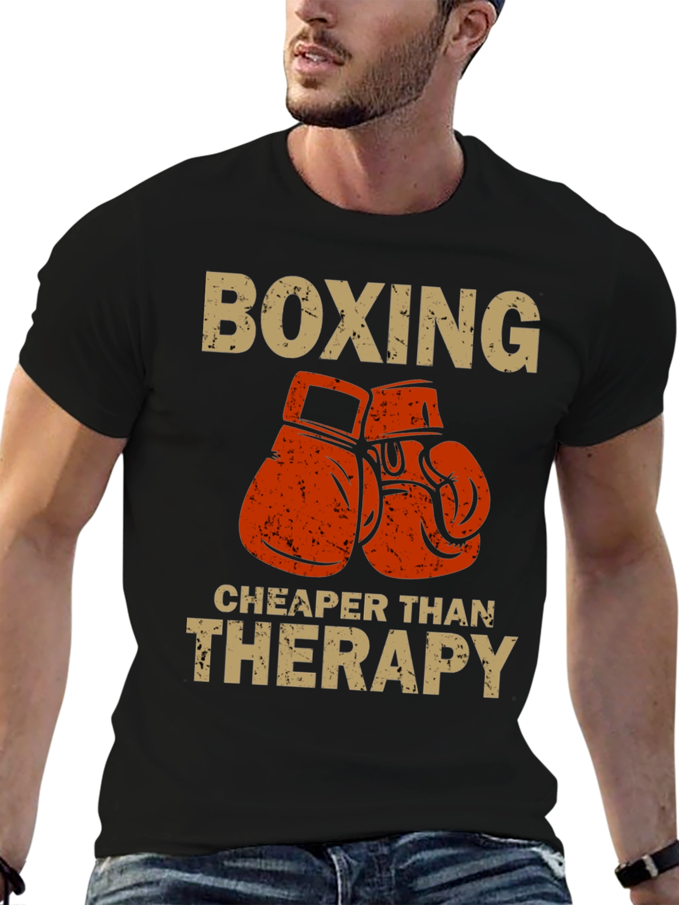 Boxing Cheaper Than Therapy T-Shirt
