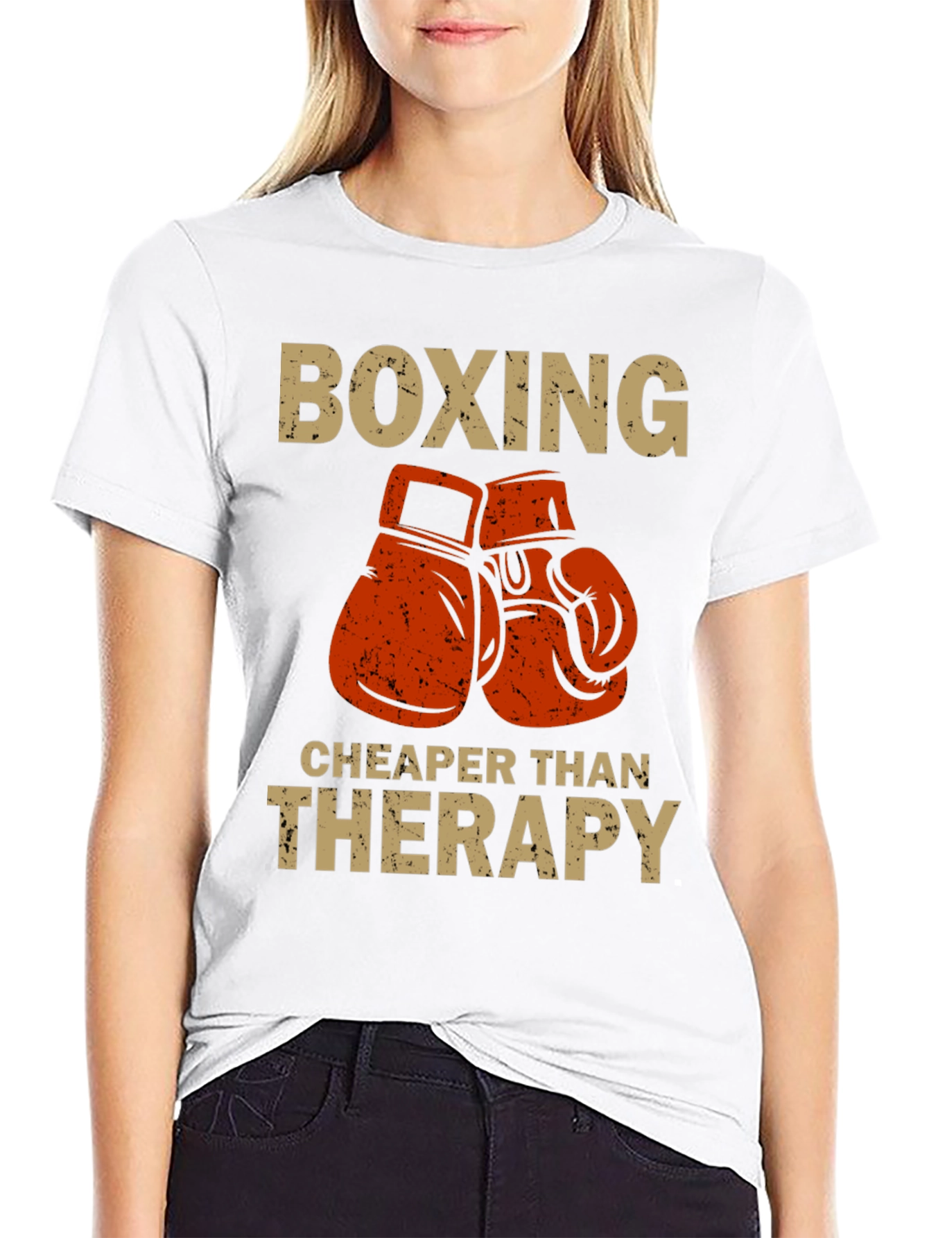 Boxing Cheaper Than Therapy T-Shirt