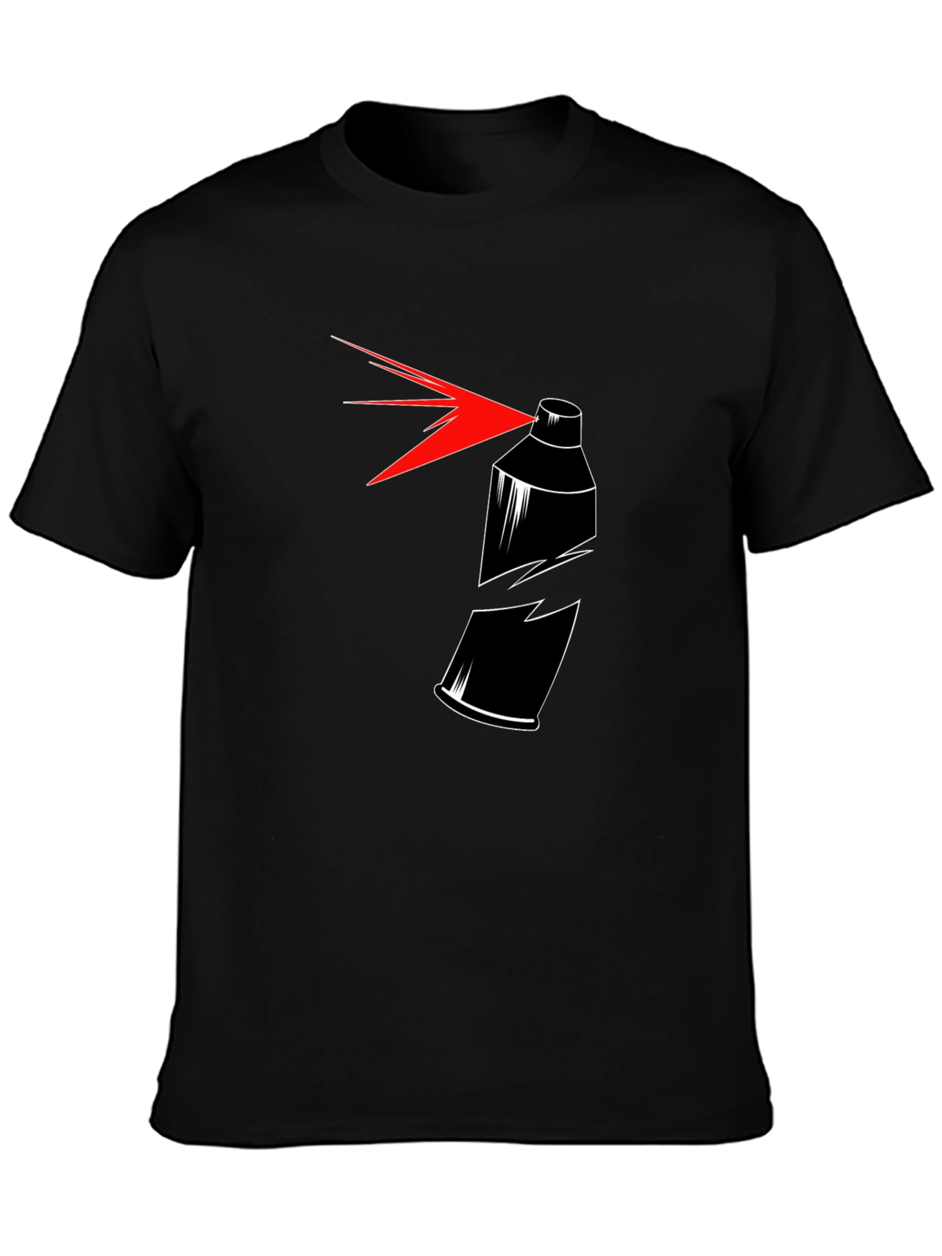 Spray Paint Can Broken Graphic T-Shirt