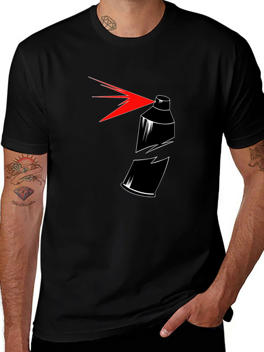 Spray Paint Can Broken Graphic T-Shirt