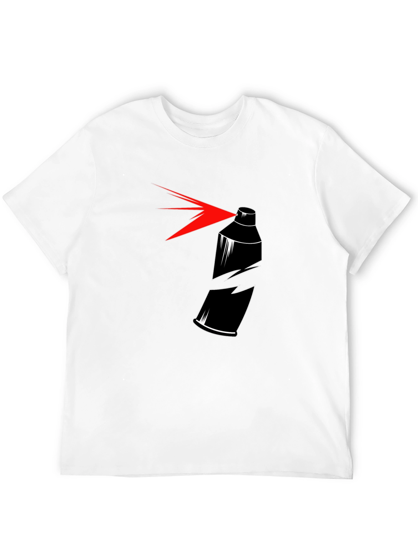 Spray Paint Can Broken Graphic T-Shirt