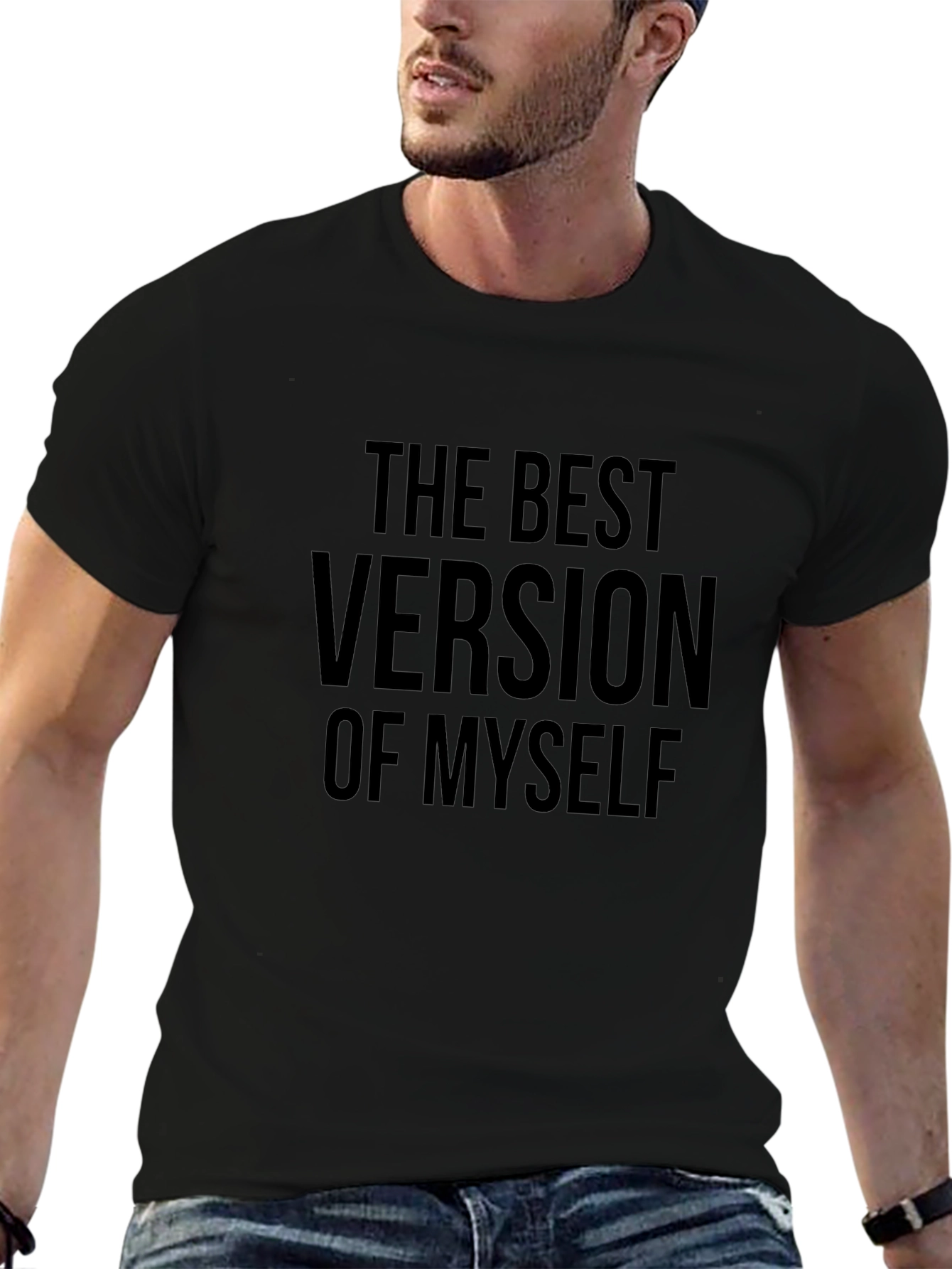 The Best Version of Myself Graphic Tee - Black