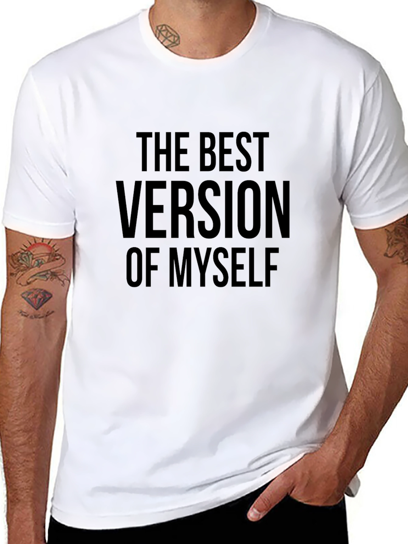 The Best Version of Myself Graphic Tee - Black