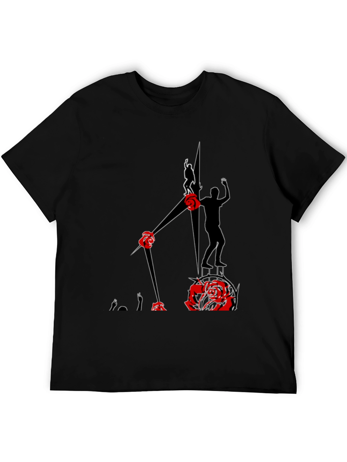 Abstract Rose Clock T-Shirt