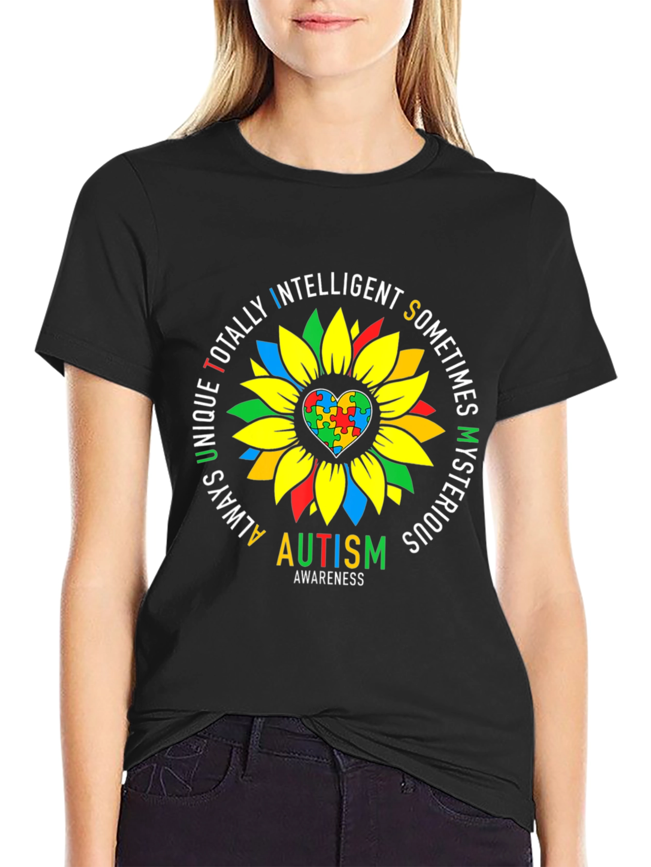 Autism Awareness Sunflower T-Shirt