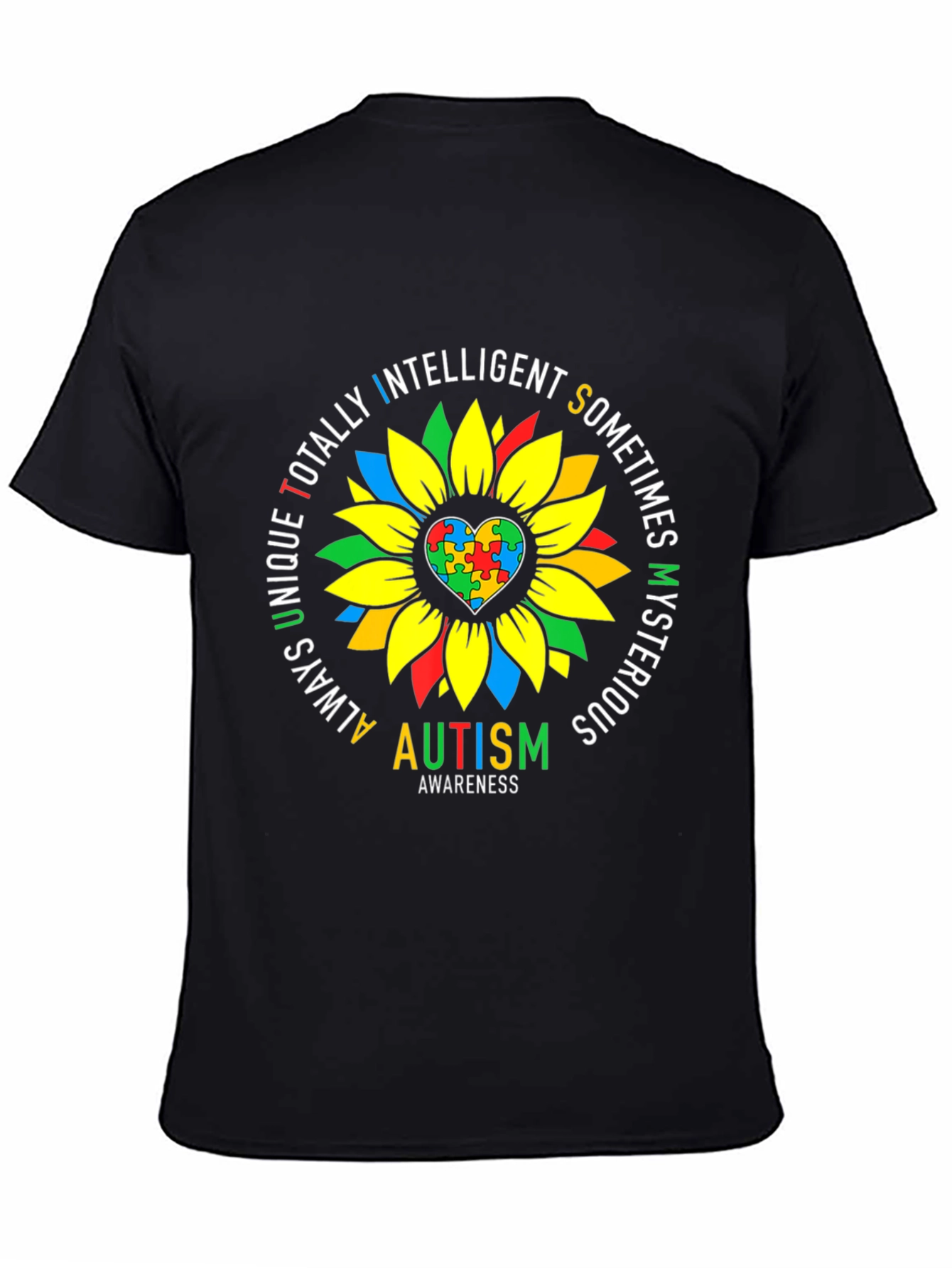 Autism Awareness Sunflower T-Shirt