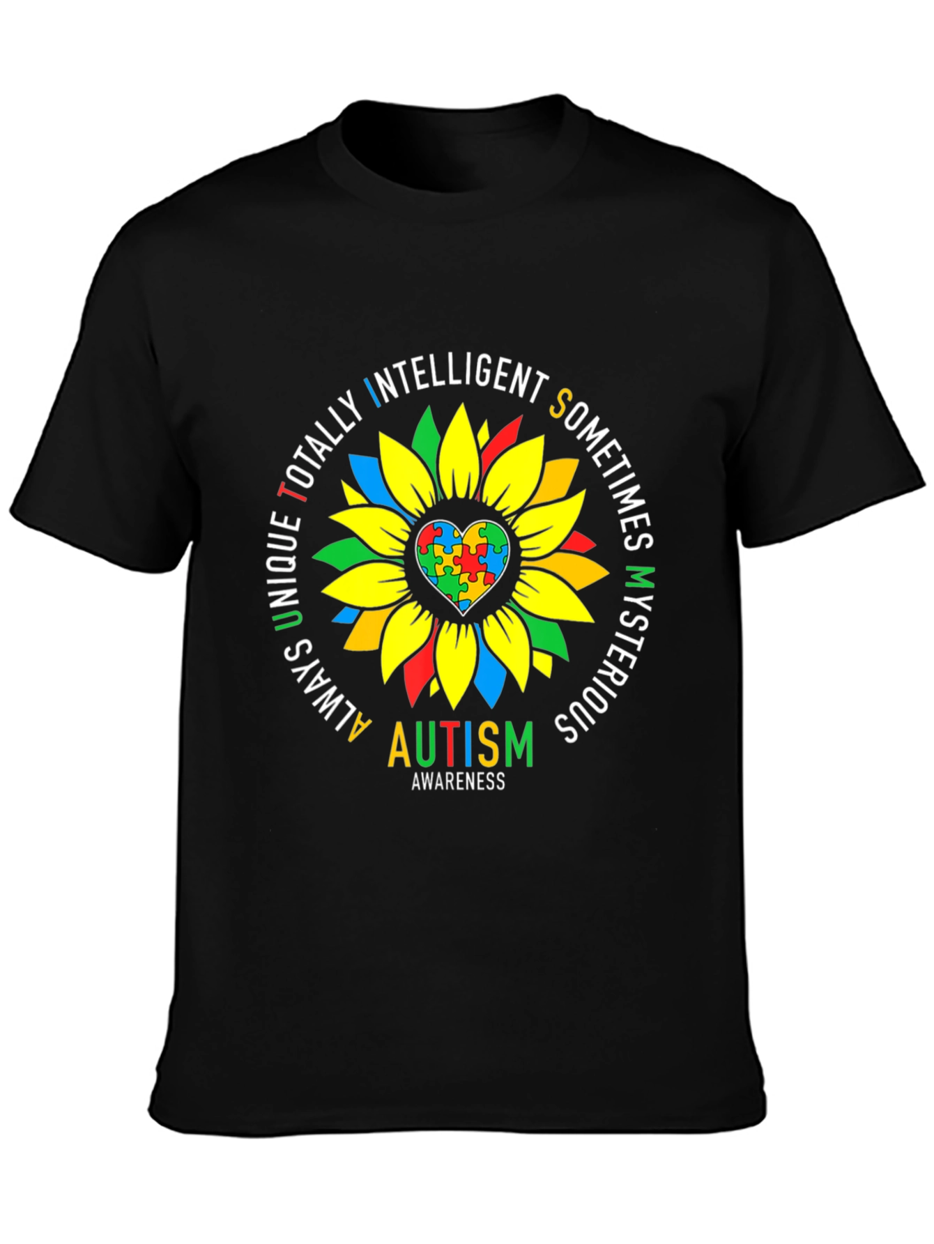 Autism Awareness Sunflower T-Shirt