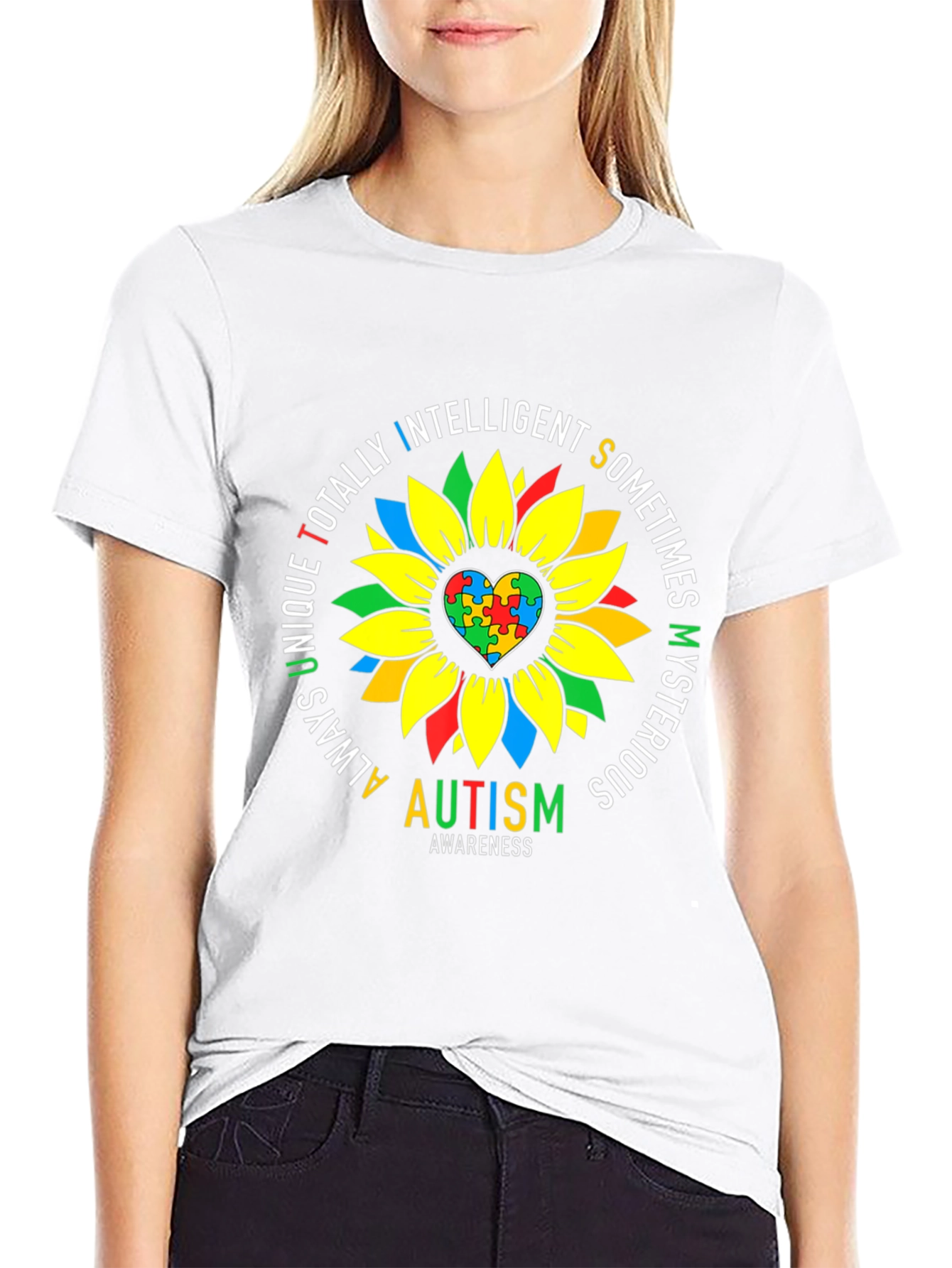 Autism Awareness Sunflower T-Shirt