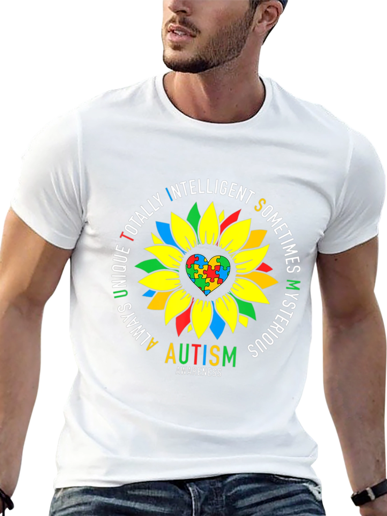 Autism Awareness Sunflower T-Shirt