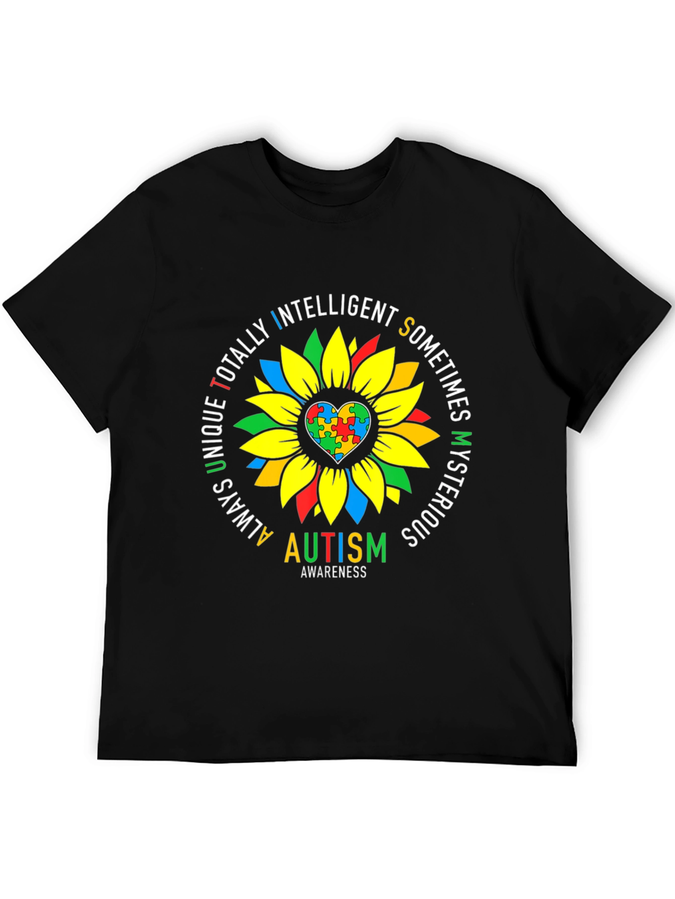 Autism Awareness Sunflower T-Shirt