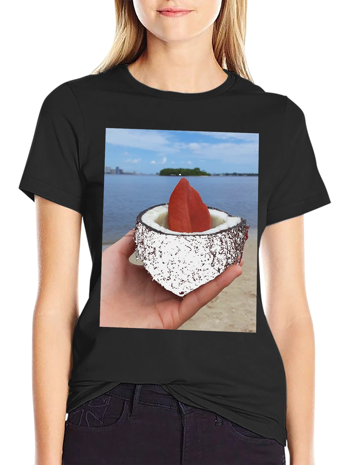Coconut Beach T-Shirt - Tropical Style