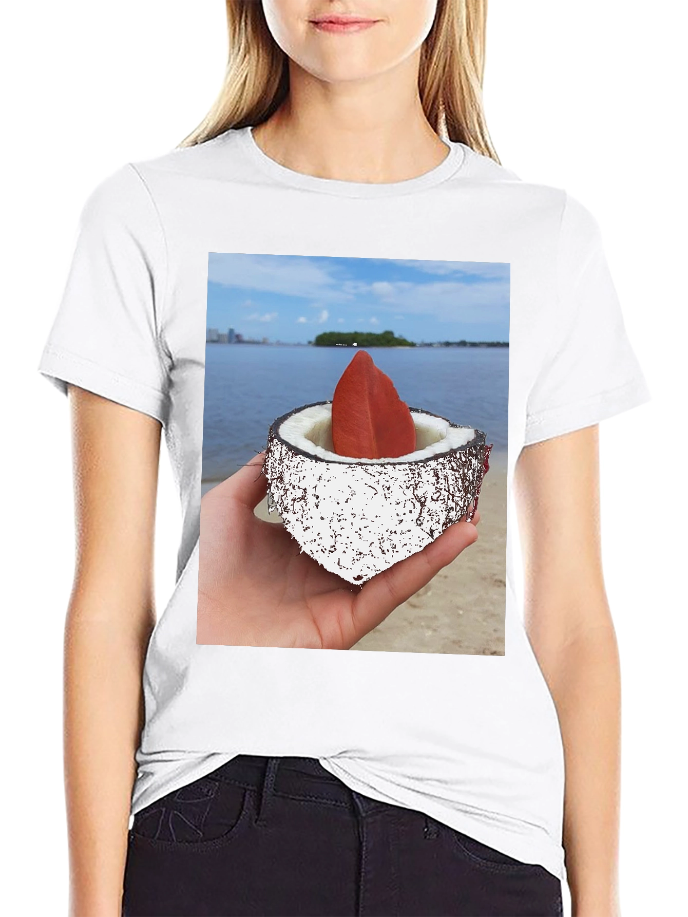 Coconut Beach T-Shirt - Tropical Style