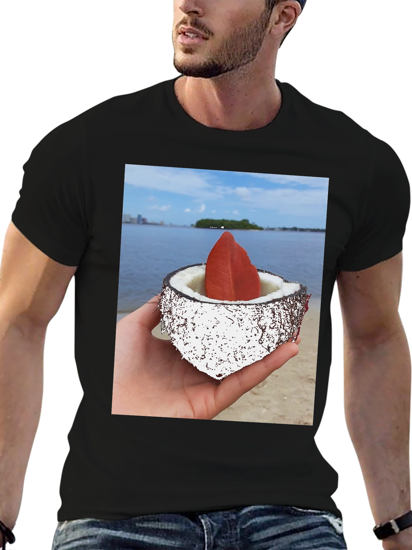 Coconut Beach T-Shirt - Tropical Style