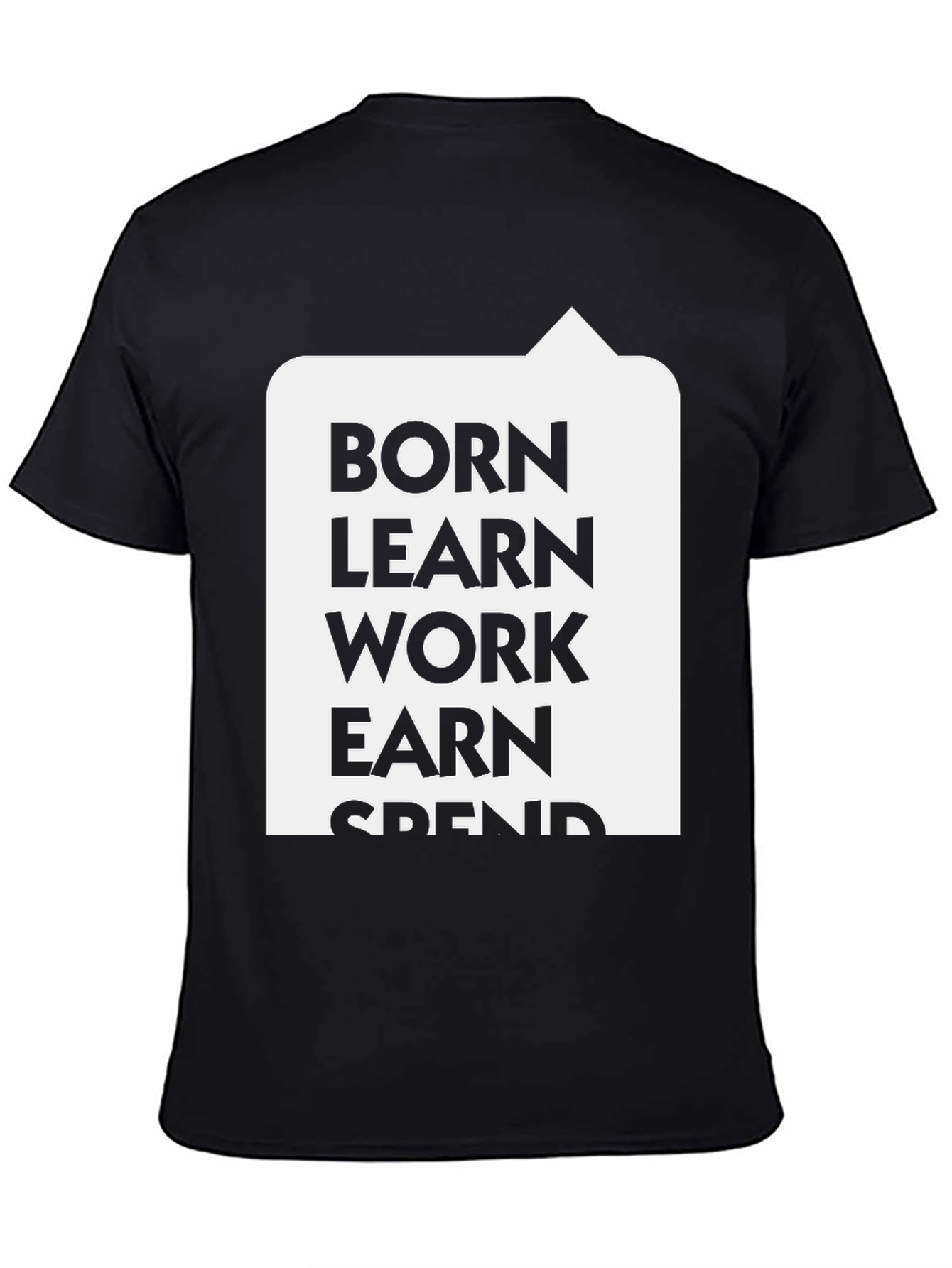 Born Learn Work Earn Spend T-Shirt