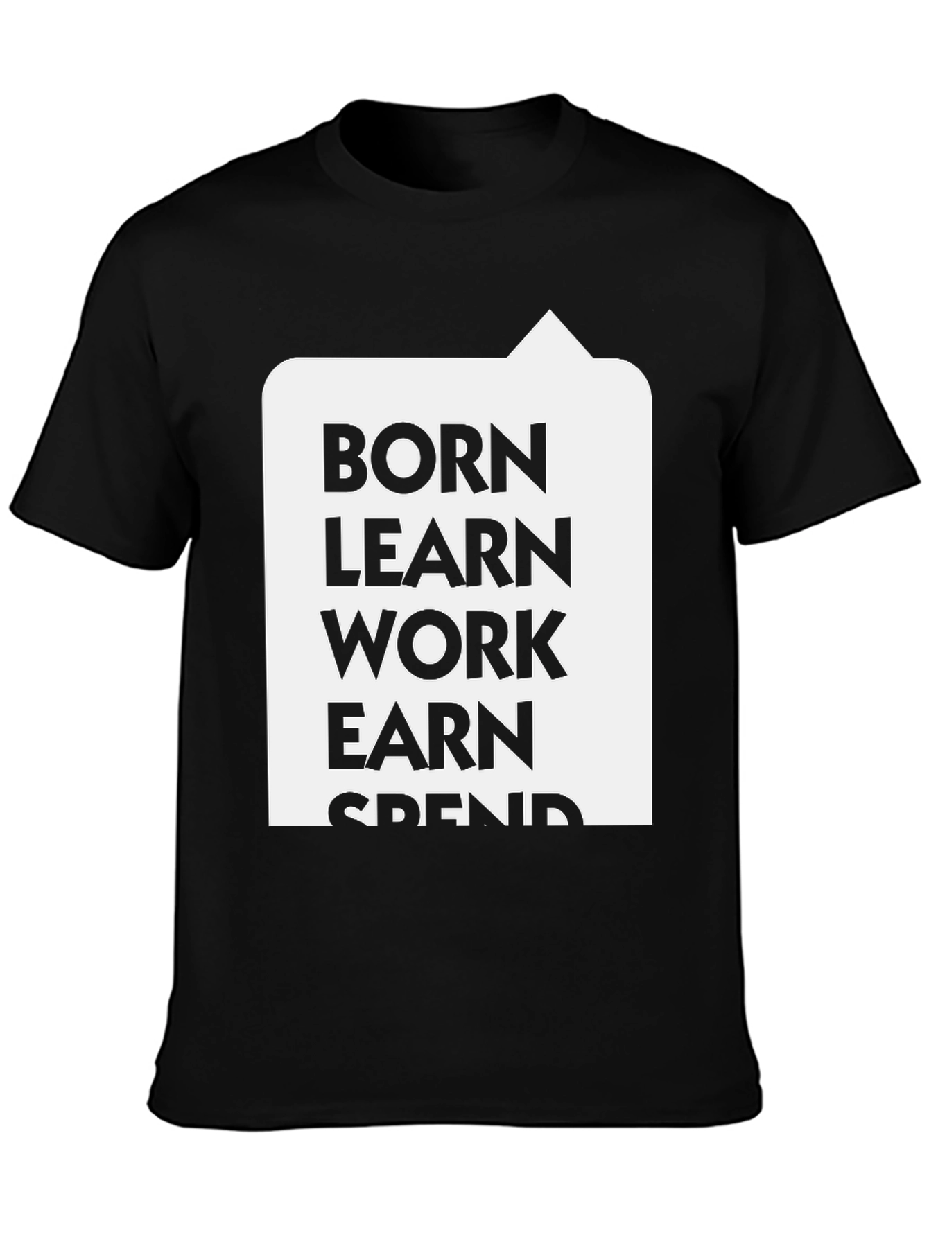 Born Learn Work Earn Spend T-Shirt