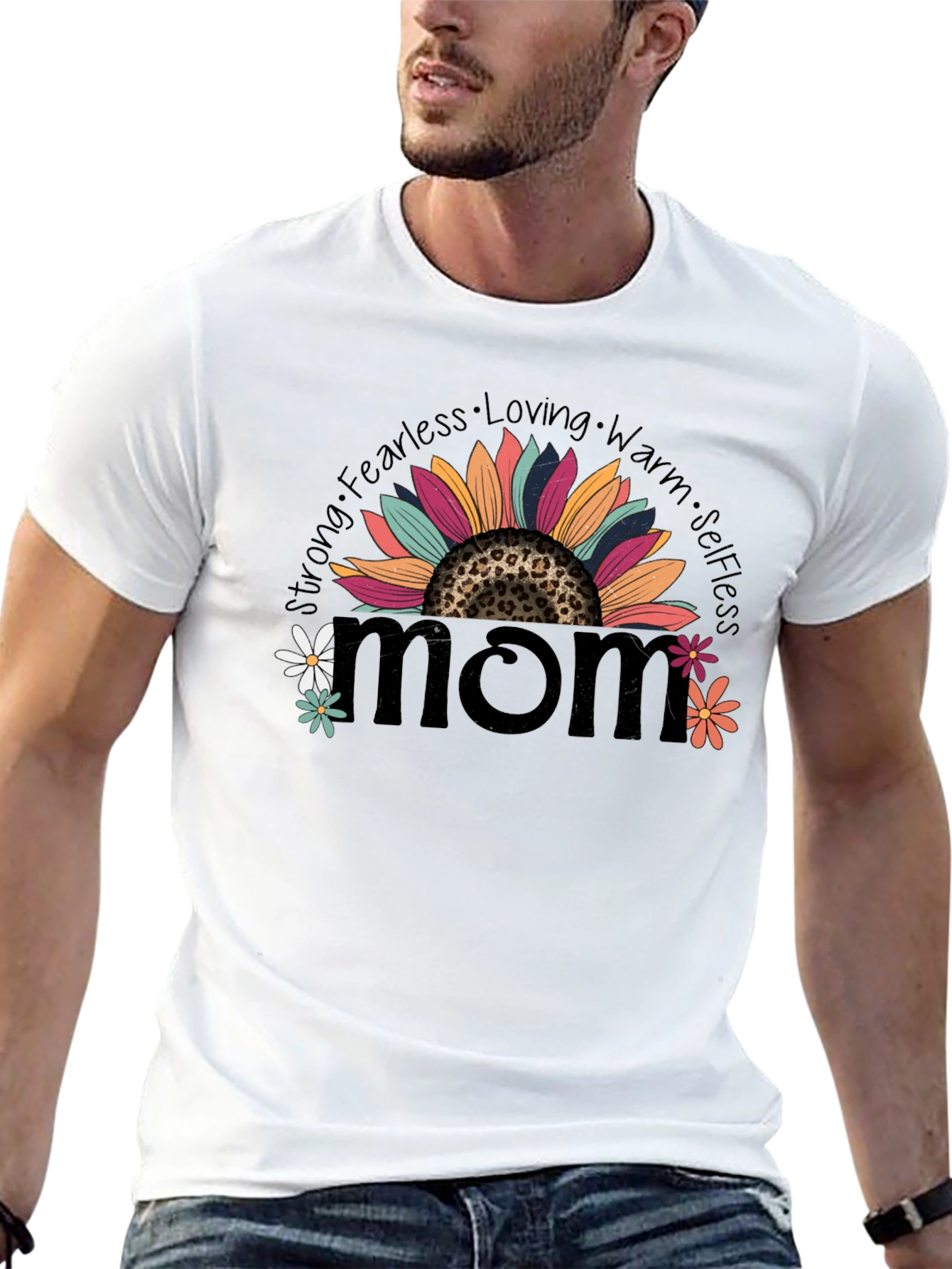 Sunflower Mom Graphic T-Shirt