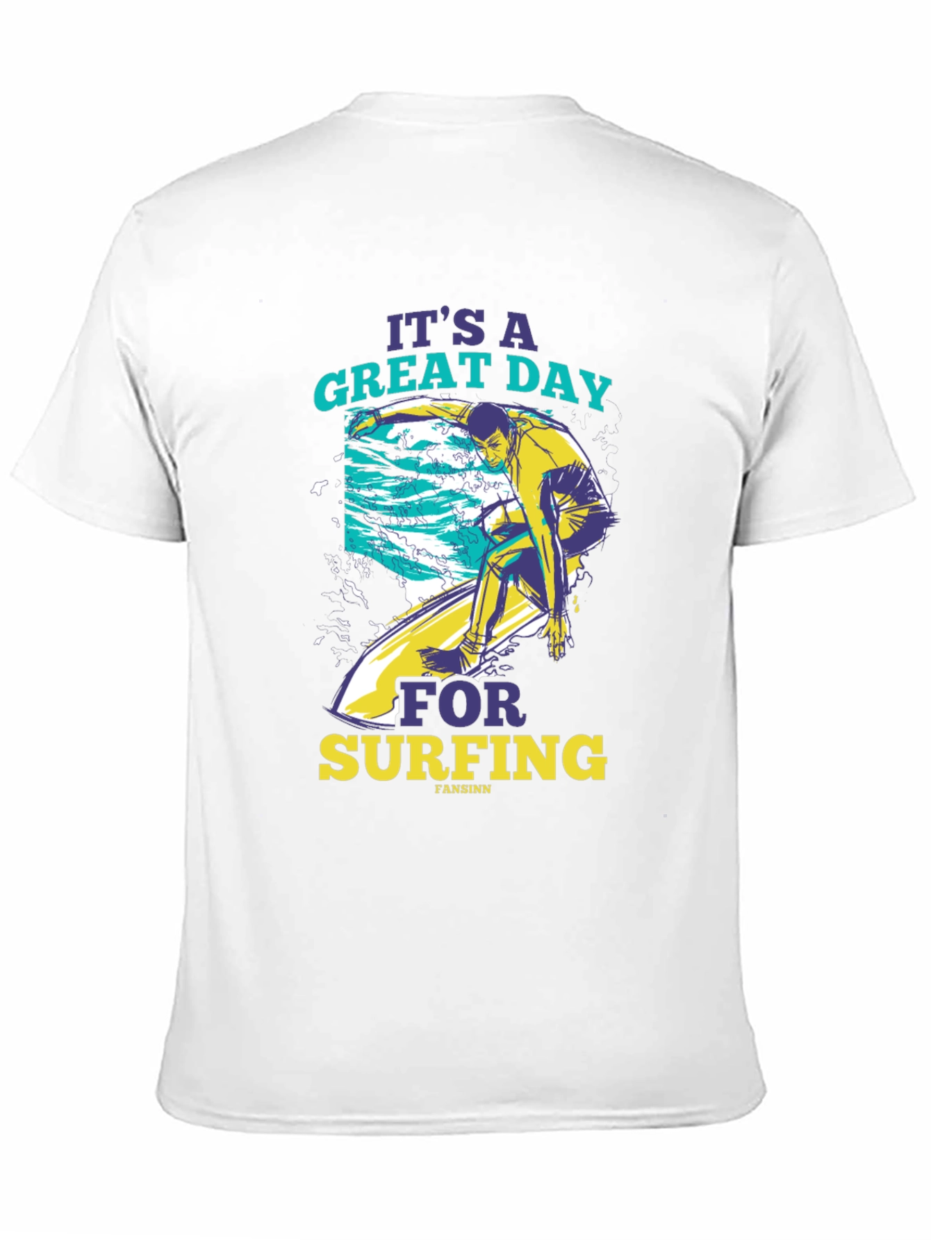 Surfing Graphic Tee - Its a Great Day!