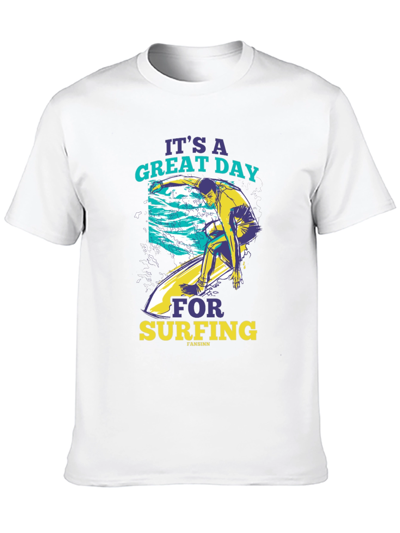 Surfing Graphic Tee - Its a Great Day!