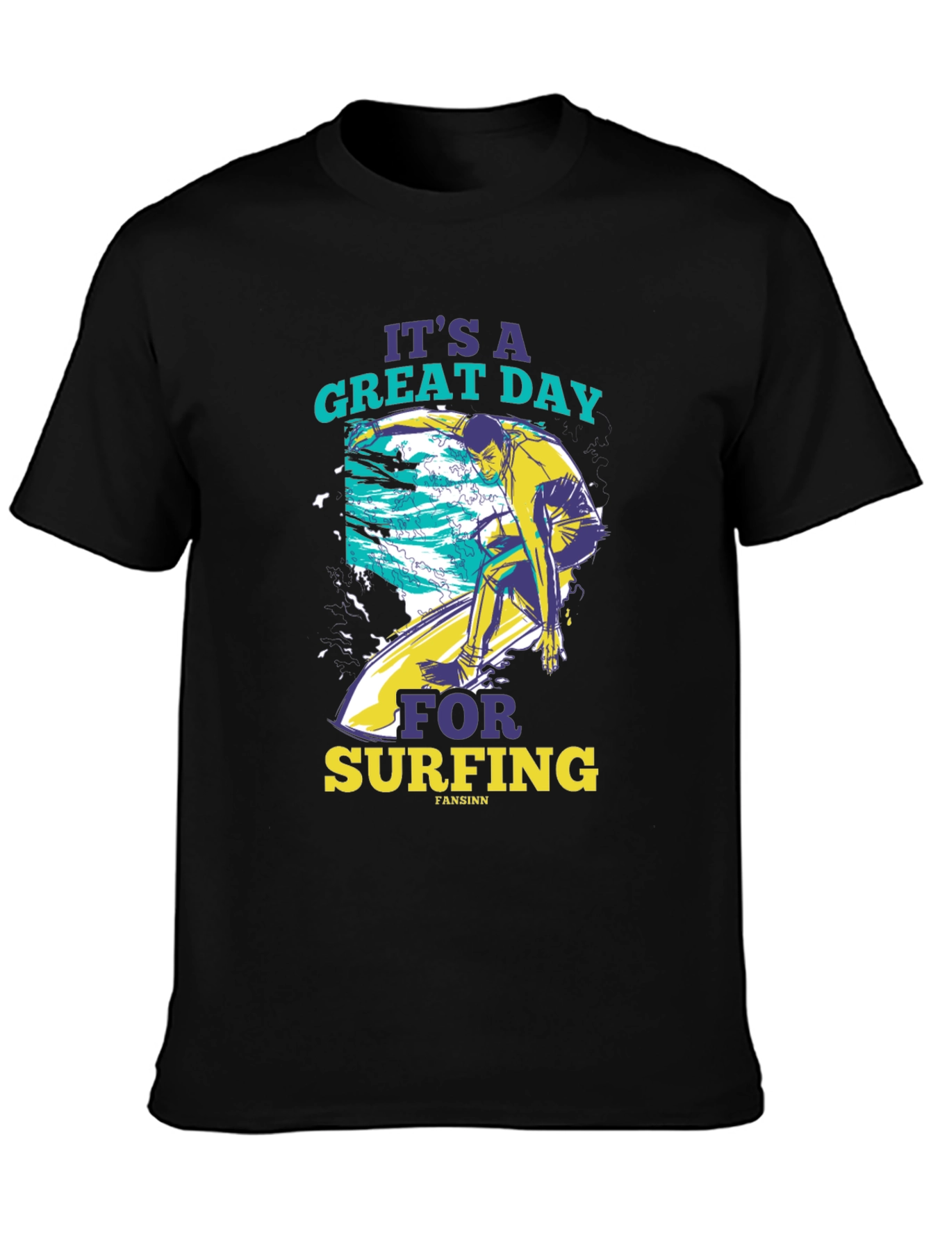 Surfing Graphic Tee - Its a Great Day!