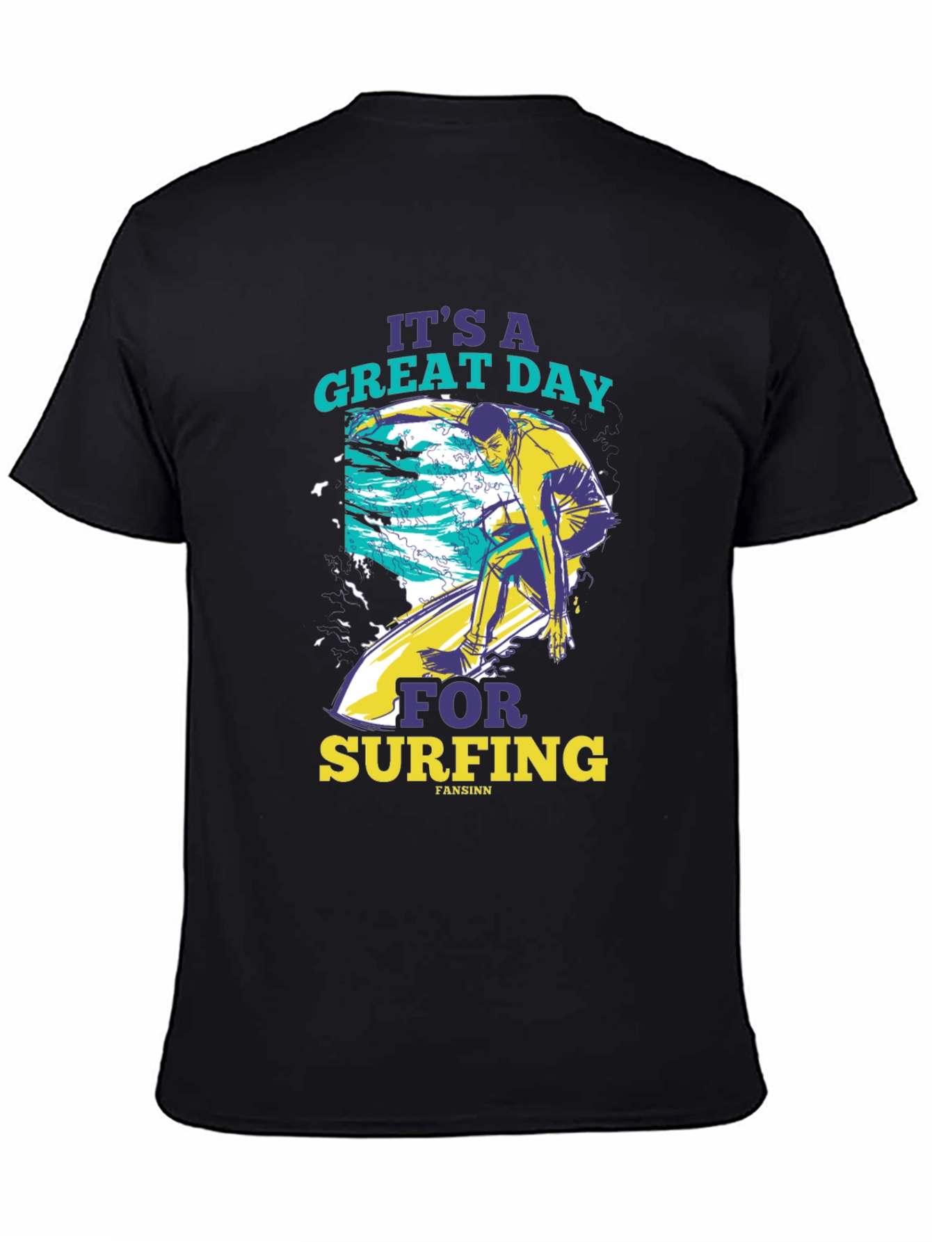 Surfing Graphic Tee - Its a Great Day!