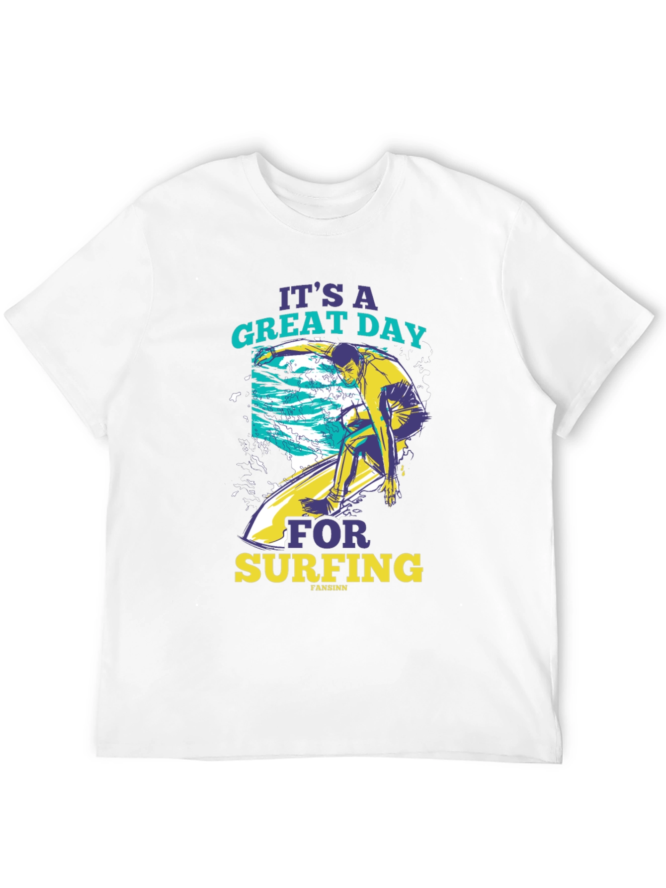 Surfing Graphic Tee - Its a Great Day!