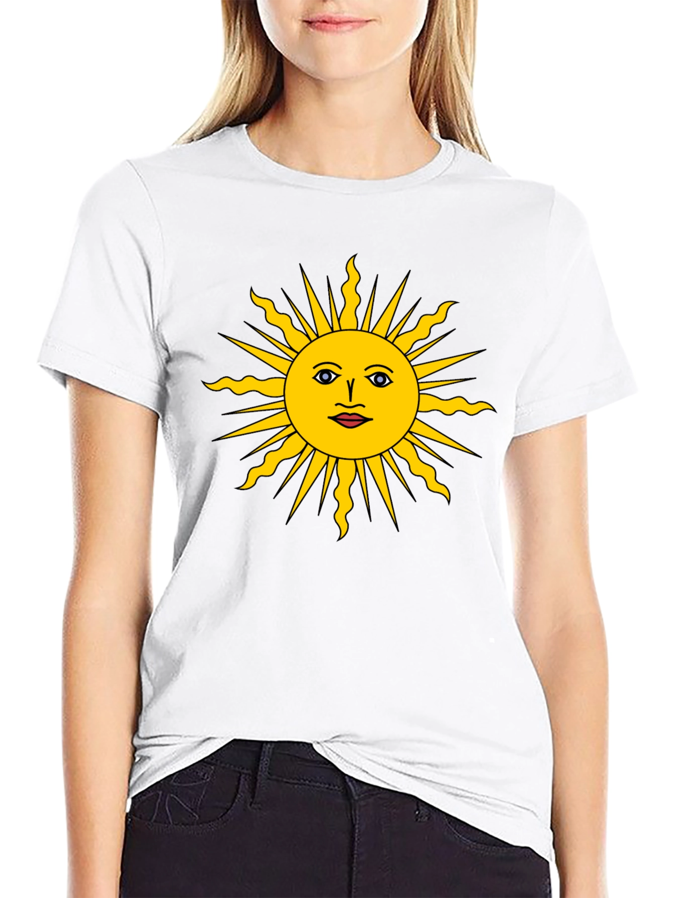 Sun Graphic Black Tee