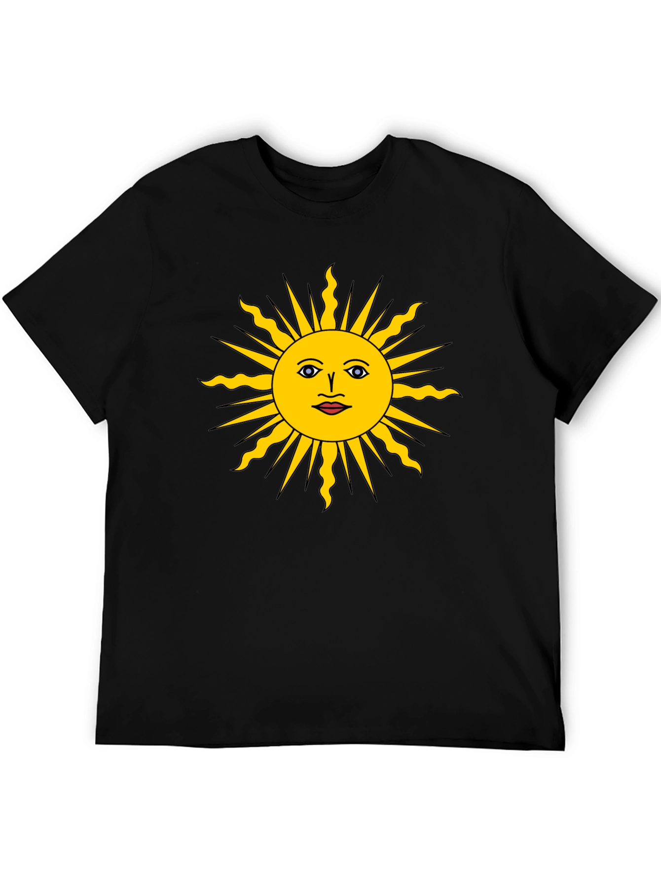 Sun Graphic Black Tee