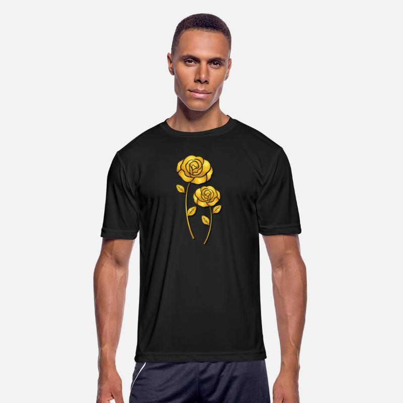 Valentine golden roses flower