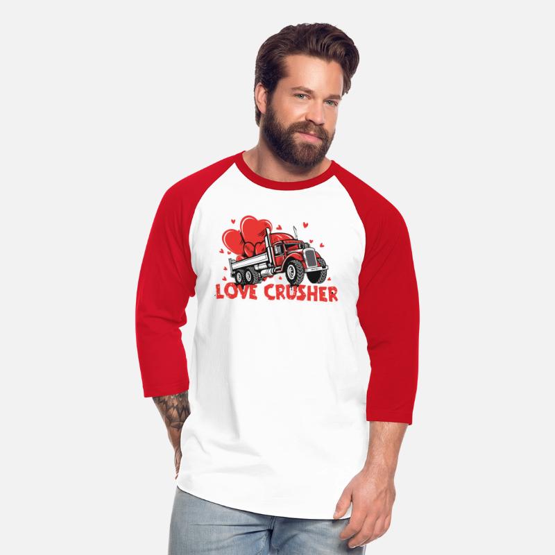 Valentine trucker retro cartoon funny design