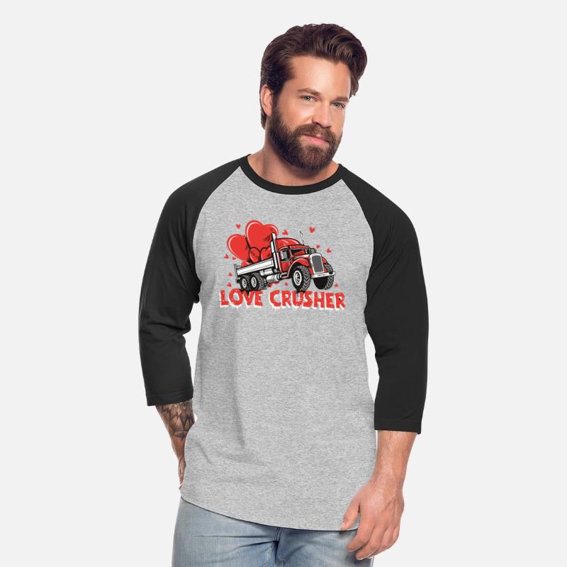 Valentine trucker retro cartoon funny design
