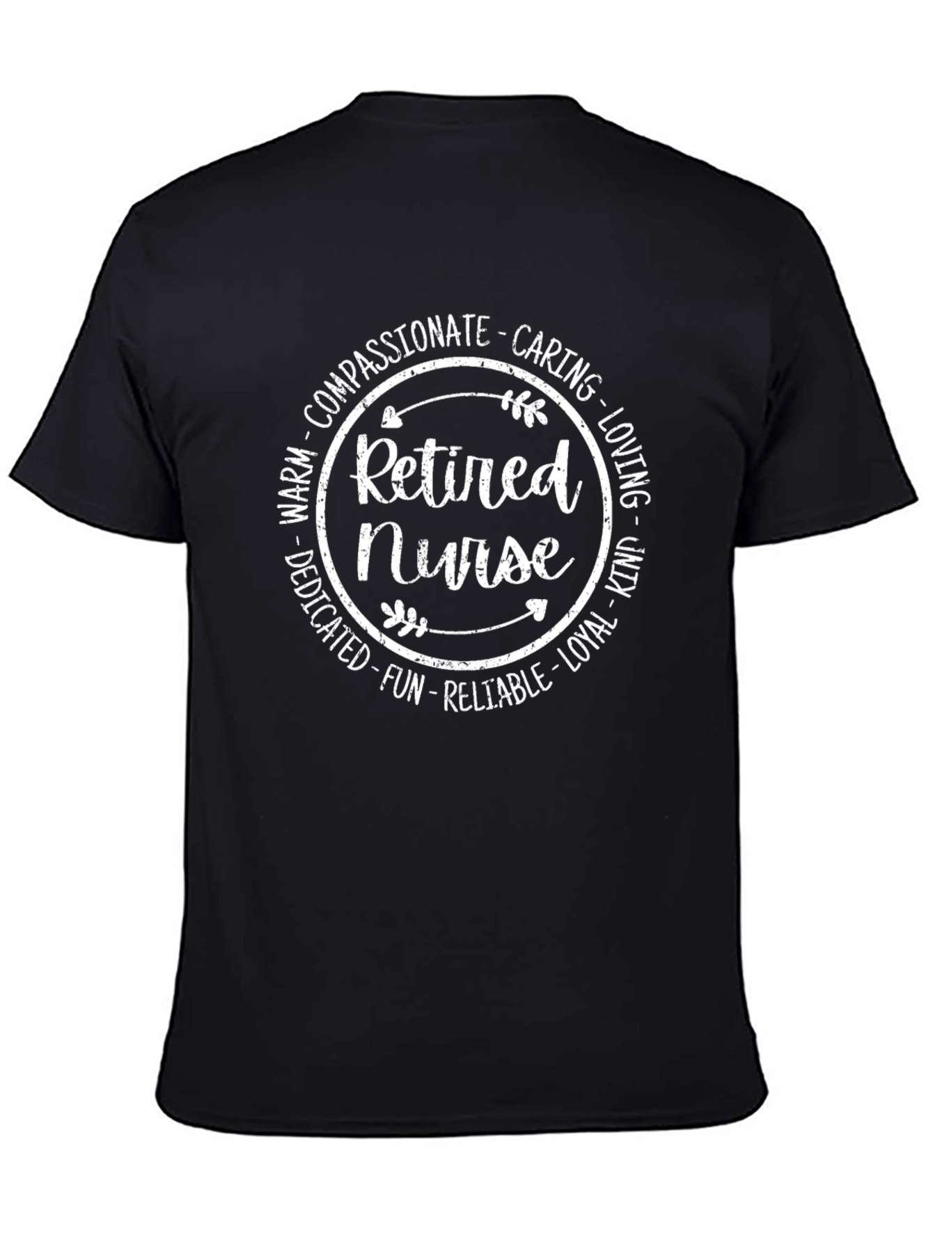 Retired Nurse Graphic Tee - Compassionate Caring